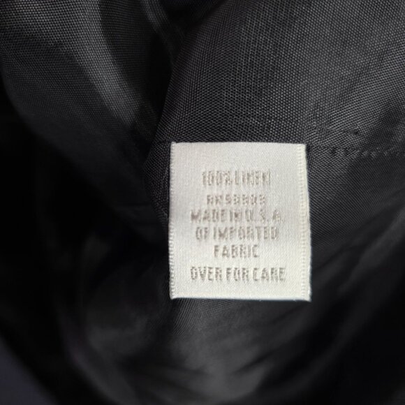 Womens Preston & York Black 100% Linen Blazer Jacket Single Button Size 14 - Picture 5 of 9